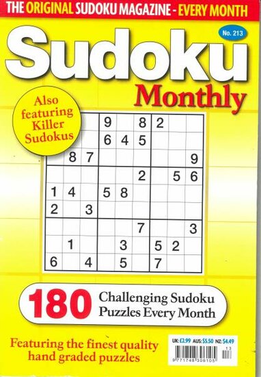 Sudoku Monthly Magazine